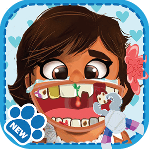 Kid Dentist game Moana