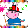 Coloring Book For Kids: Pepa Pig
