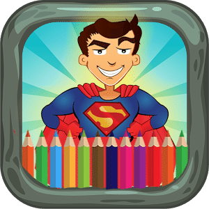 SuperHero: Kids Coloring Book