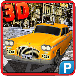 3D 車停車的出租車司機(jī)