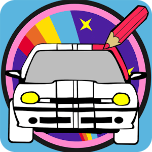 car and vehicle coloring book