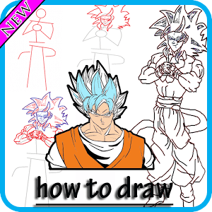 how to draw super saiyan god