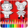 coloring book for dolls surprise HD