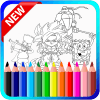Coloring Book for Cartoon Characters