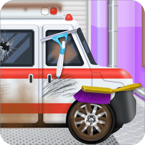 Emergency Vehicles at Car Wash