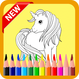 Coloring Book - Unicorn Drawing Game
