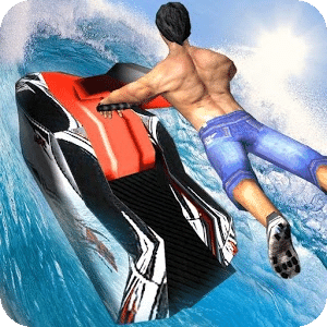 Jetski MotoCross Stunt Race - Jetski Diving Games