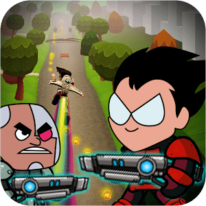 Subway Teen Robin Titans Rush : Cyborg Zombie Run