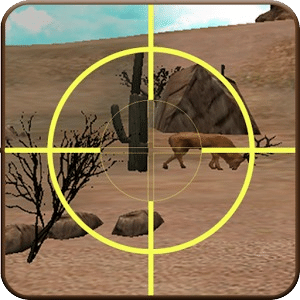 鹿狩獵在沙漠