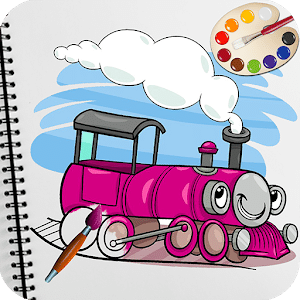 Train Coloring Book Pages Game