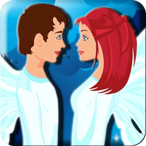 Funny Angel Kiss