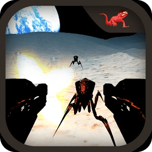 Alien Insect Shooter on Moon