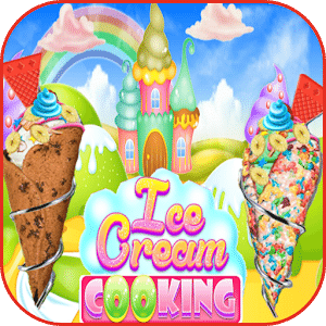 冰淇淋烹饪游戏：女孩游戏