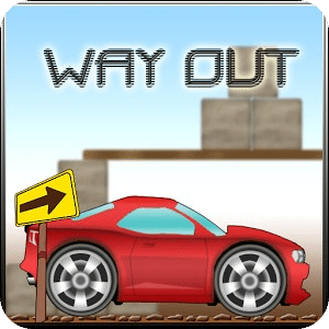 Car Driving. Way Out