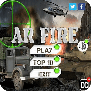 AR Fire demo game