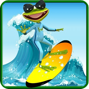 Surfer Frog - Summer Sports