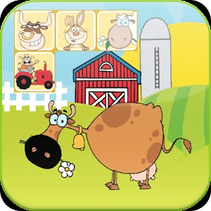 Cute Farm Animals Match