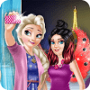 Ice Princess & Ladybug Paris Selfie Game
