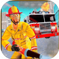 消防队员城市救援英雄