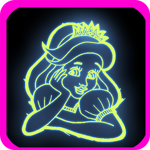 Glow Princess Cartoon girl