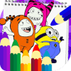 Cartoon & anime coloring book