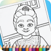 Grandma Drawing ColorBook