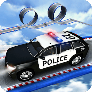 Impossible Police Car Stunt Racing Stunt Car Games