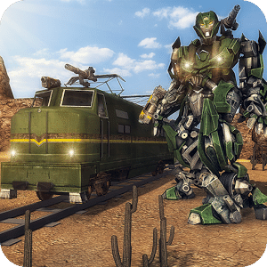 Robot Transform Train Simulator : Robot War Game