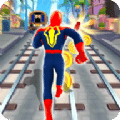 超级英雄奔跑地铁奔跑