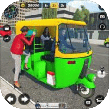 Tuk Tuk Rickshaw Driving