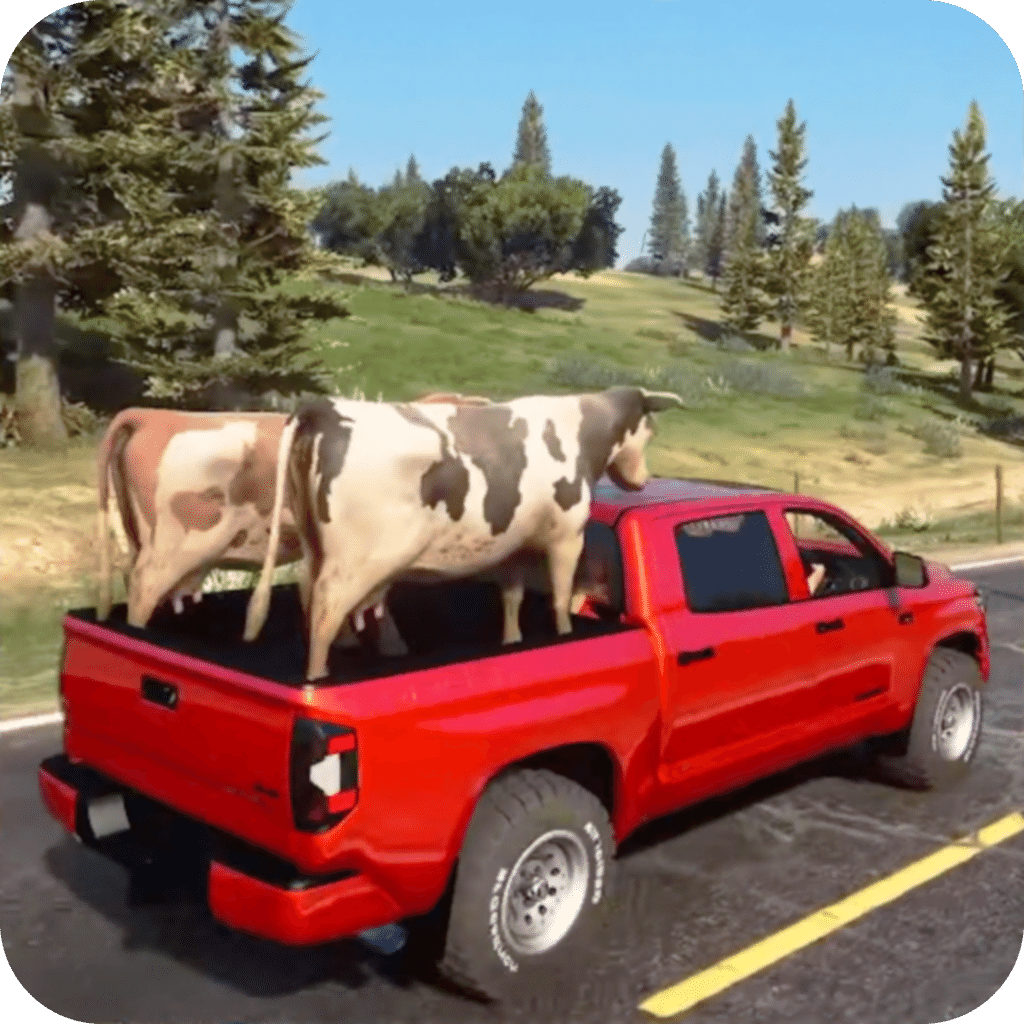 农场动物卡车运输