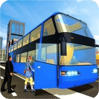 Modern Bus Coach Driving
