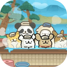 線條小狗：動物溫泉