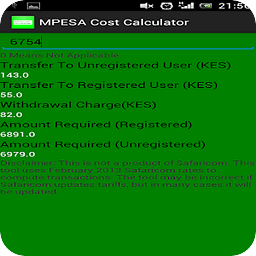 MPESA Cost Calculator Ta...