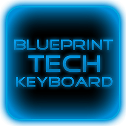 Blue Tech Keyboard Skin