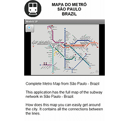 Metro Map - Sao Paulo - Brazil