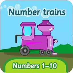 Number trains: numbers 1...