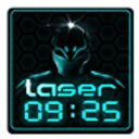Laser Clock widget