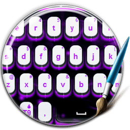 Purple Flames Keyboard