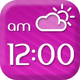 Pink Forecast and Clock App