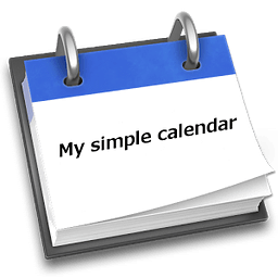 My simple calendar