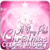 PINK Christmas Clock Widget