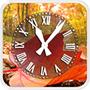 Autumn Leaves Clock LWP