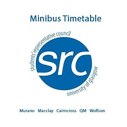 SRC Minibus Timetable