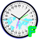 24 H Analog World Clock Free