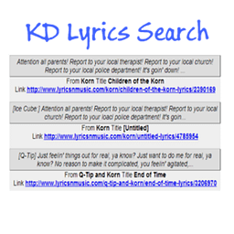 KD Lyric Search