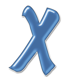 Alphabet Letter X Sticker