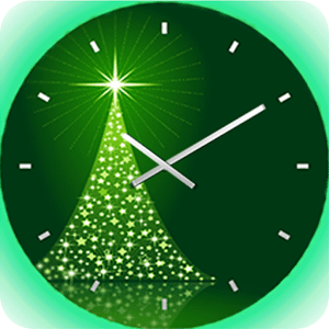 Neon Christmas Clock
