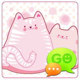 GO SMS Pro Pink Kitty Theme