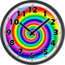 Psychedelic Analog Clock
